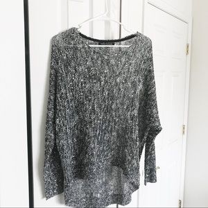 Foreign Exchange • Sparkly Grey Sweater Top